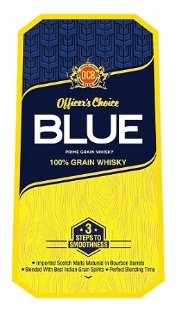 Officer's Choice Blue Prime Grain Whisky Device mark 4960908 Trademark