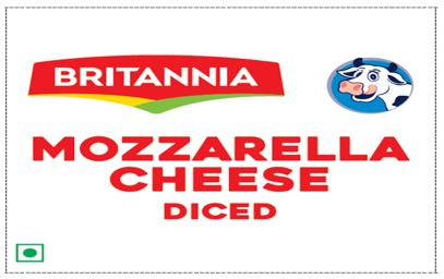 Britannia Mozzarella Cheese Diced Device mark 4961410 Trademark