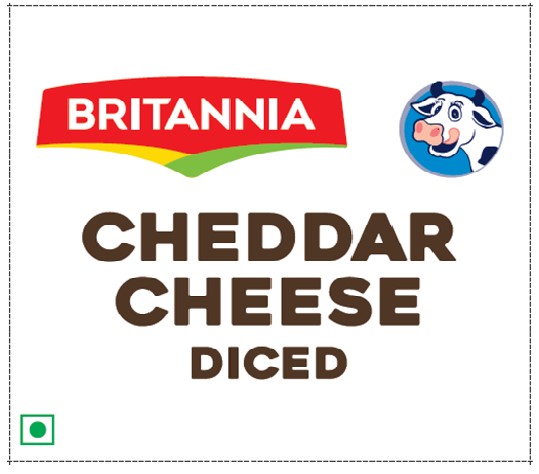Britannia Cheddar Cheese Diced Device mark 4961420 Trademark