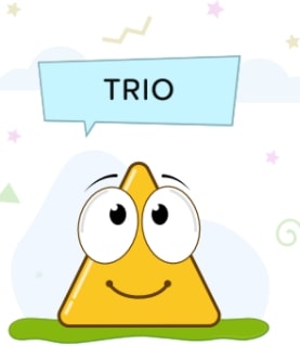 Trio With Cartoon Character Device mark 4967067 Trademark