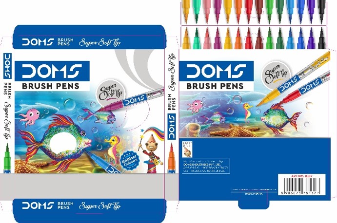 Doms Brush Pens Packaging Device mark 4968587 Trademark