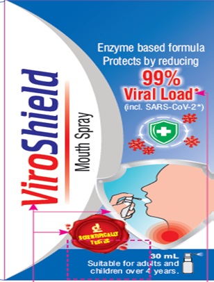 Viroshield Mouth Spray Device mark 4968915 Trademark