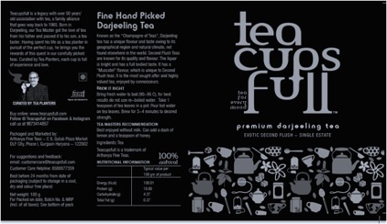 Teacupsfull Label Device mark 4970453 Trademark