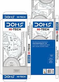Doms Hi-tech Mathematical Drawing Instrument Set Packaging Device mark 4986987 Trademark