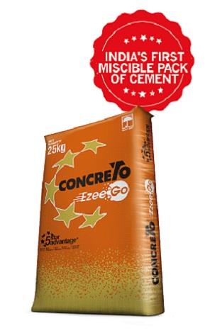 Concreto Ezeego Cementindia's First Miscible Pack ( Logo And Device) Device mark 4989394 Trademark