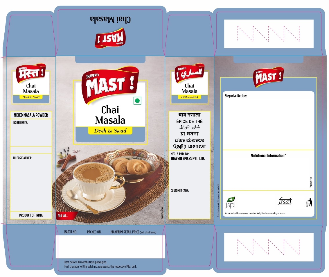 Jhaveri's Mast Chai Masala Device mark 4995563 Trademark