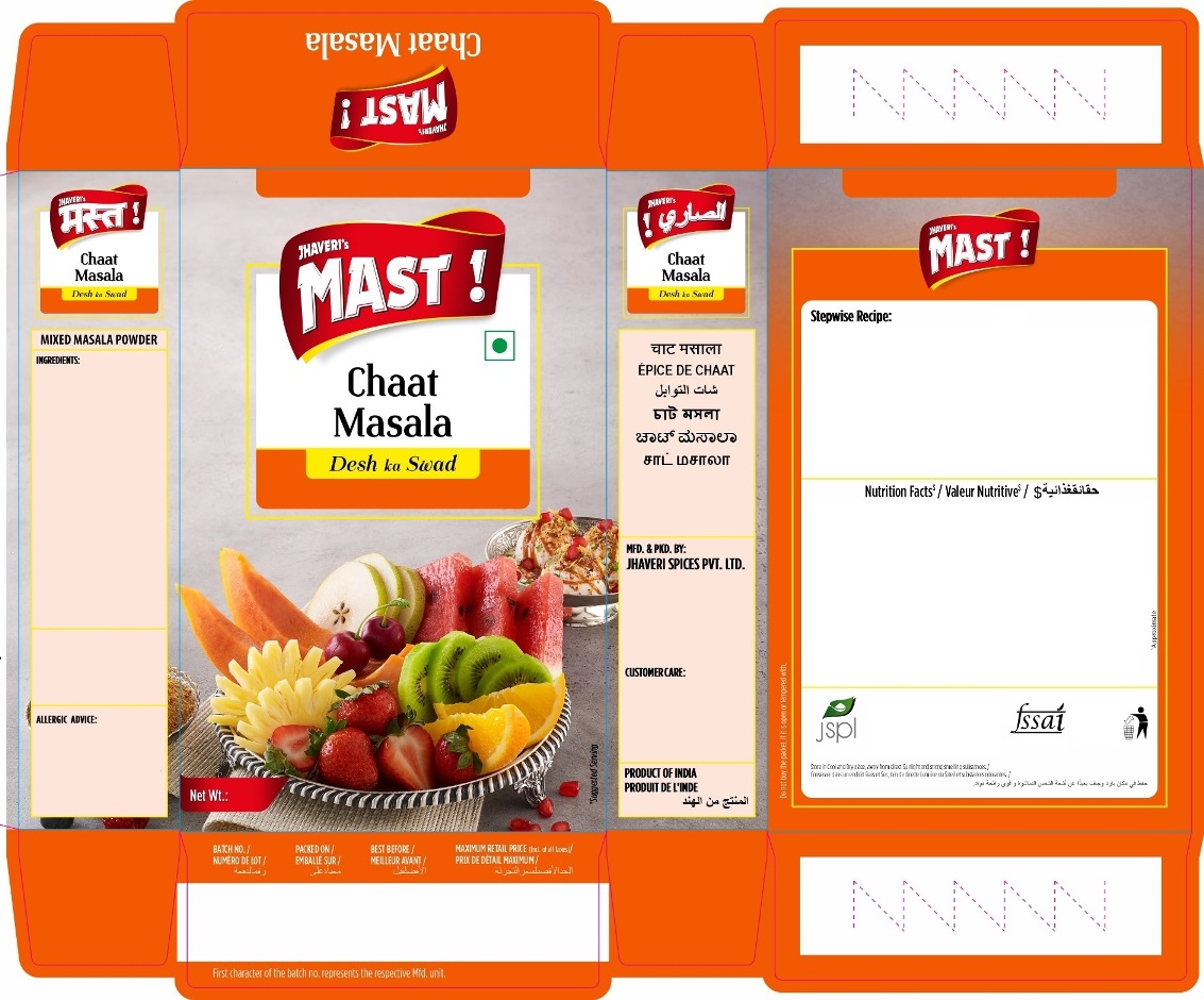 Jhaveri's Mast Chaat Masala Device mark 4995565 Trademark