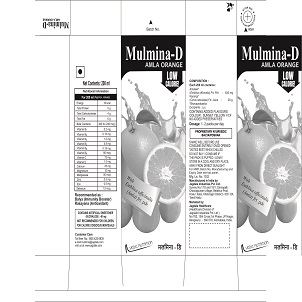 Mulmina-d Amla Orange (device) Device mark 4996966 Trademark