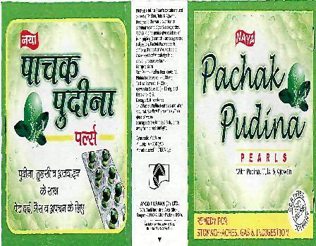 Pachak Pudina(label) Device mark 2189894 Trademark