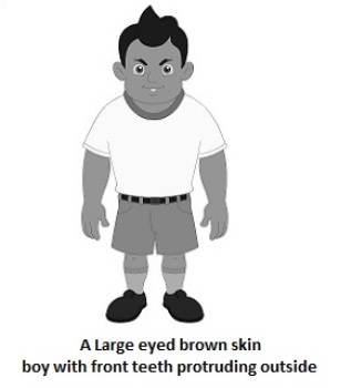 A Large Eyed Brown Skin Boy With Front Teeth Protruding Outside Device mark 5024951 Trademark