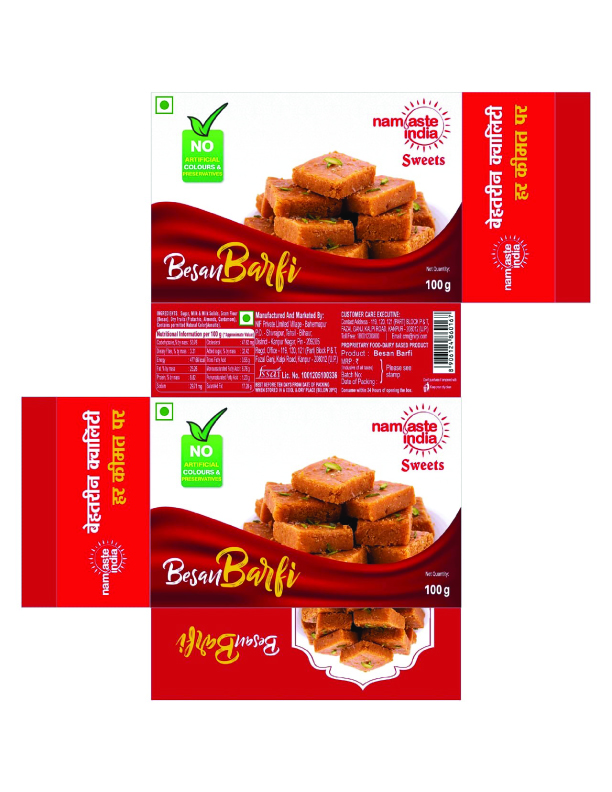 Namaste India Besan Barfi Device mark 5028827 Trademark