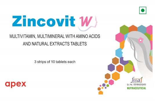 Zincovit-w Device mark 5029187 Trademark