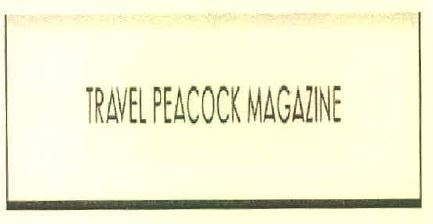 Travel Peacock Magazine Device mark 5033903 Trademark