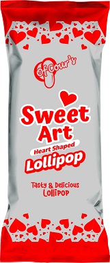 Ofcours Sweet Art Heart Shaped Lollipop Device mark 5039638 Trademark