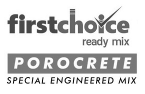 Firstchoice Ready Mix Porocrete Special Engineered Mix Device mark 5043397 Trademark