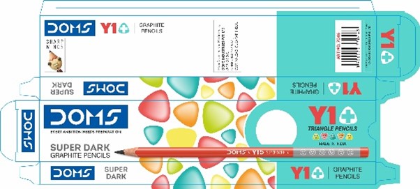 Doms Y1+ Graphite Pencils Packaging Device mark 5089372 Trademark