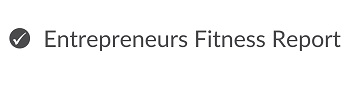 Entrepreneurs Fitness Report (with Device) Device mark 5091487 Trademark