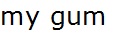 My Gum Device mark 5097905 Trademark