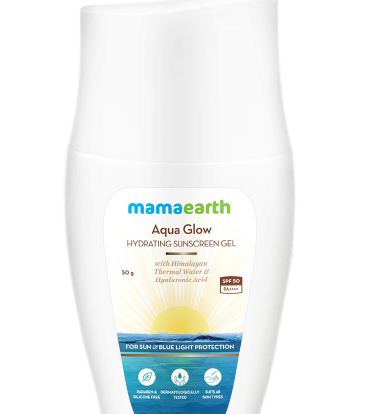 Mamaearth Aqua Glow Hydrating Sunscreen Gel With Label Device mark 5098447 Trademark