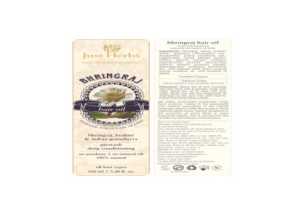 Just Herbs Bhringraj Hair Oil Device mark 5101008 Trademark