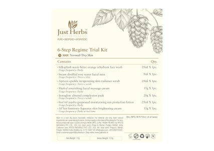 Just Herbs 6 Regime Trial Kit Device mark 5101014 Trademark