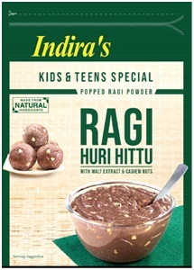 Indira's Kids And Teens Special Popped Ragi Power Ragi Huri Hittu With Malt Extract And Cashew Nuts Device mark 5102977 Trademark