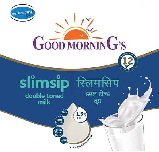 Device Of ‘the Kute Group Dairy Good Morning’s Slimsip Double Toned Milk’ Device mark 5115677 Trademark