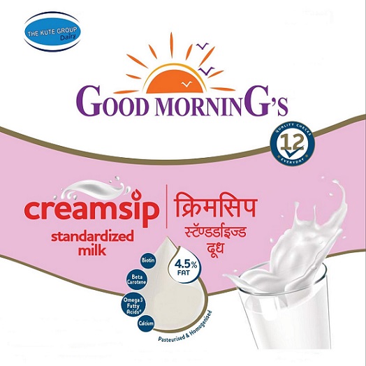 Device Of ‘the Kute Group Dairy Good Morning’s Creamsip Standardize Milk’ Device mark 5115509 Trademark