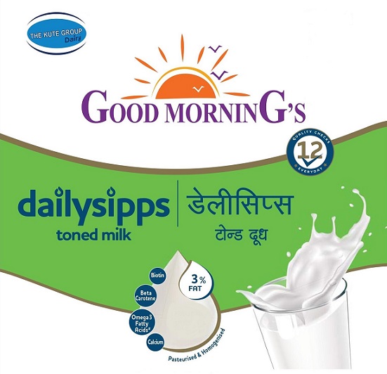 Device Of ‘the Kute Group Dairy Good Morning’s Dailysipps Toned Milk’ Device mark 5116068 Trademark