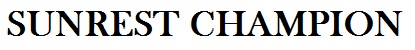 Sunrest Champion Device mark 5118022 Trademark