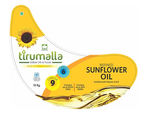 Tirumalla Refined Sunflower Oil (label) Device mark 5144341 Trademark