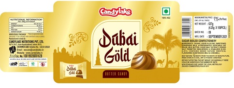 Candylake Dabai Gold Device mark 5147259 Trademark