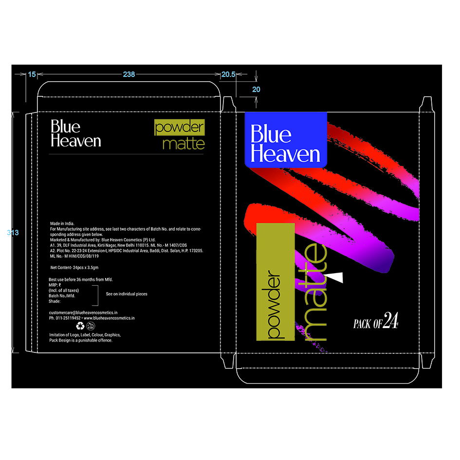 Blue Heaven- Powder Matte Device mark 5166445 Trademark
