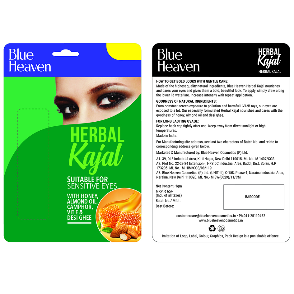 Blue Heaven Herbal Kajal With Device Device mark 5166458 Trademark