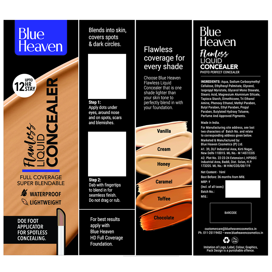 Blue Heaven- Flawless Liquid Concealer Device mark 5166464 Trademark