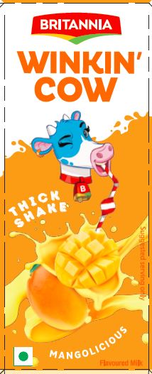 Britannia Winkin Cow Thick Shakes Mangolicious Device mark 5190906 Trademark