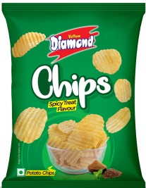 Yellow Diamond Chips Spicy Treat Device mark 5193618 Trademark