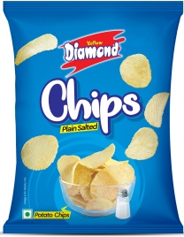 Yellow Diamond Chips Plain Salted Device mark 5195584 Trademark