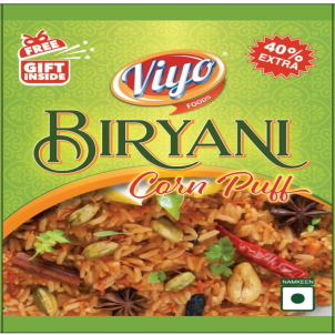 Viyo Foods Biryani Corn Puff Device mark 5196592 Trademark