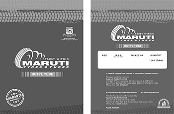 Maruti Tyres & Tubes - Trust Within - Butyl Tube (label) Device mark 5211699 Trademark