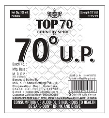 Top 70 Country Spirit 70 Up Device mark 5221444 Trademark