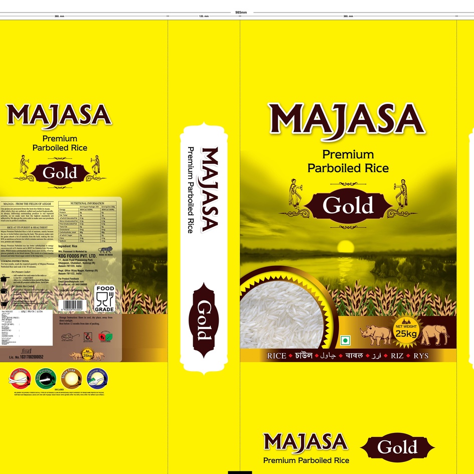 Majasa Gold Device mark 5239701 Trademark