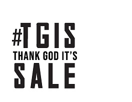 Tgis! – Thank God It’s Sale! Device mark 5242777 Trademark