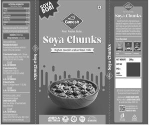 Ganesh Soya Chunks Packaging (label) Device mark 5242454 Trademark