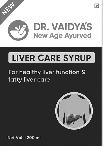 Dr. Vaidya’s, New Age Ayurved, Liver Care Syrup (label) Device mark 5251249 Trademark