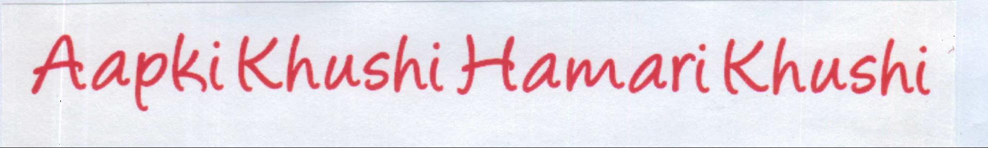 Aapki Khushi Hamarikhushi Device mark 2006958 Trademark