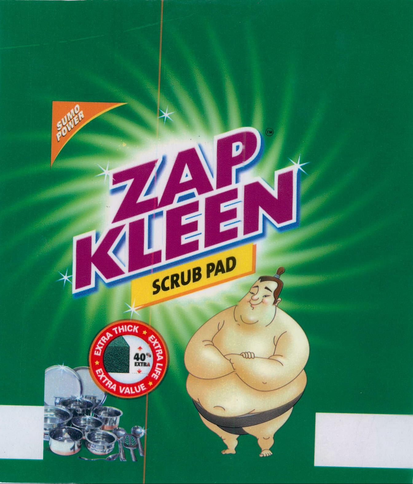 Zap Kleen Scrub Pad Device mark 2068006 Trademark