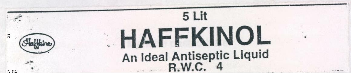 Haffkinol An Ideal Antiseptic Liquid R.w.c.4 Device mark 2079010 Trademark