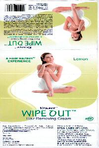 Wipeout Hair Removing Cream With Label Device mark 2082586 Trademark