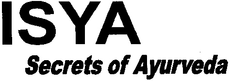 Isya Secrets Of Ayurveda (label) Device mark 2097027 Trademark